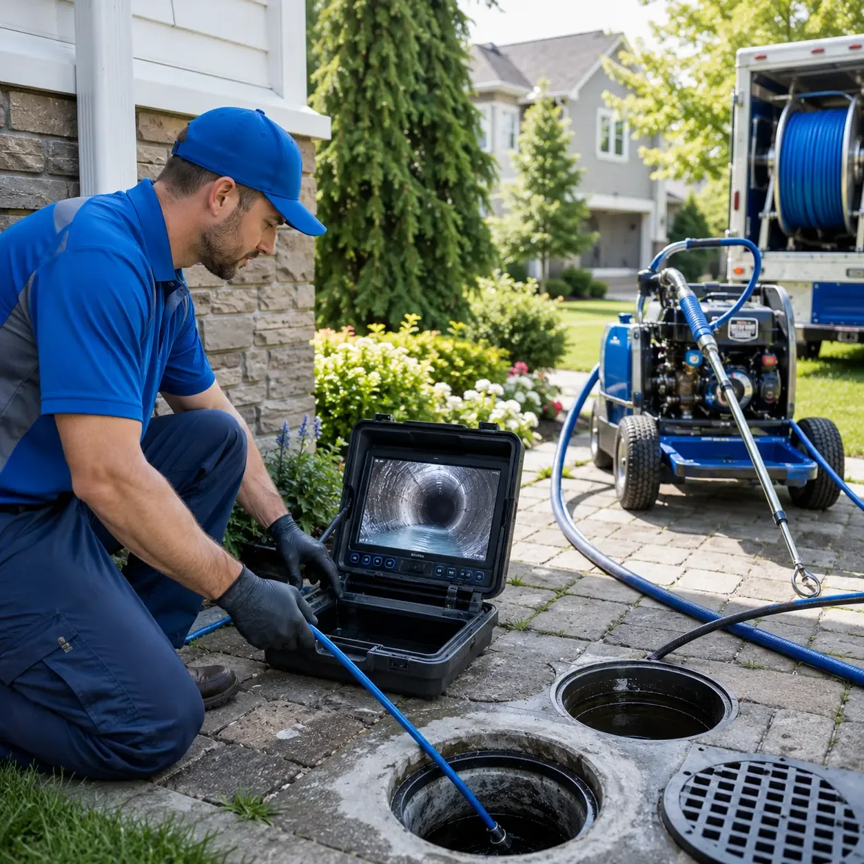 Outdoor drain cleaning professionals serving Marietta, MS
