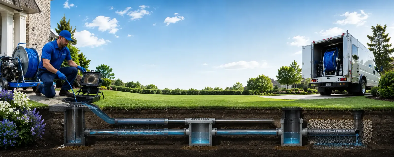 Outdoor drain cleaning information for Marietta, MS